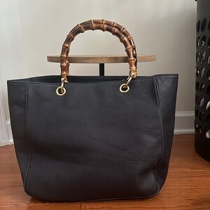Mark & Graham Elisabetta Tote with Bamboo Handles